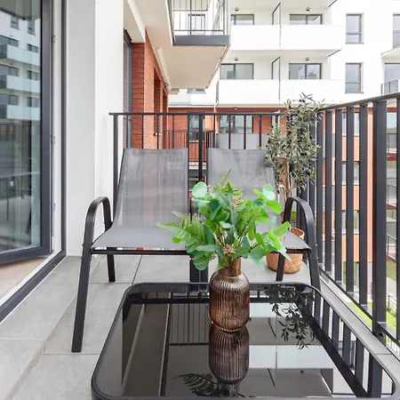 Apartly -riverside Ii & Balkon, Parking Szczecin