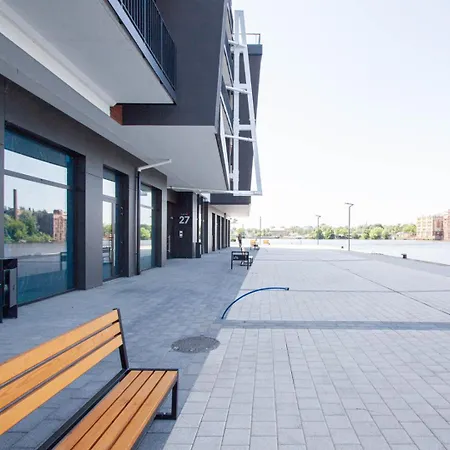 Apartly -riverside Ii & Balkon, Parking Apartment Szczecin